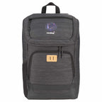 Mayfair Laptop Backpack with Flap Pocket, 15 Inch Transfer - Charcoal - Front