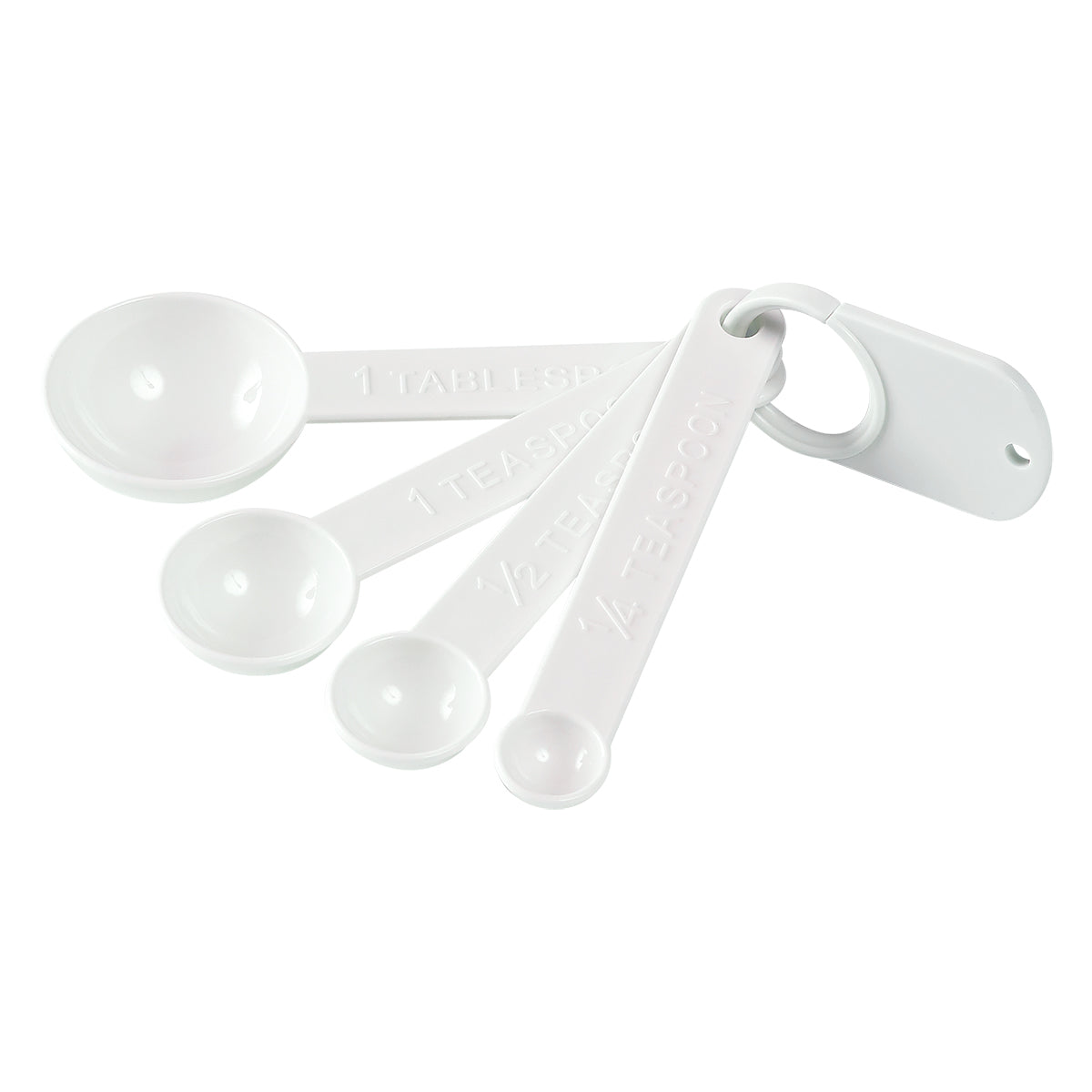 Measuring Spoons, Set of Four - White - Spread_Blank