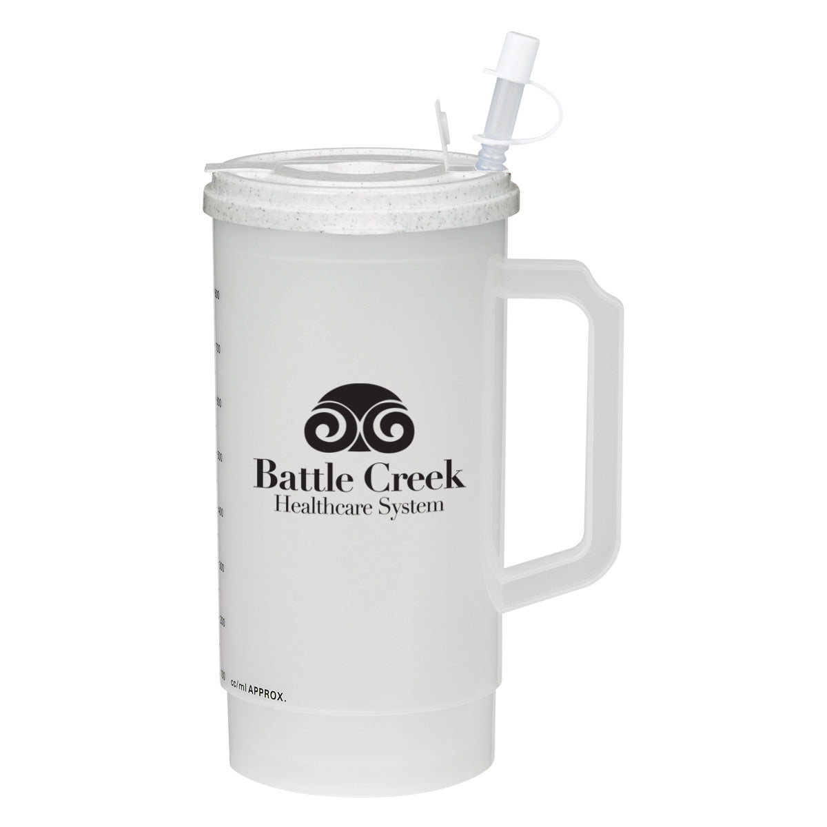 Medical Tumbler with Measurements, 32 oz - Granite Lid - Silk Screen