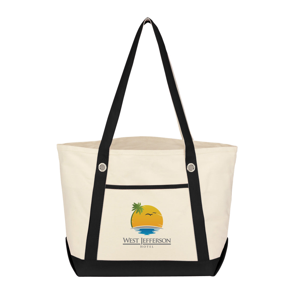 Medium Cotton Canvas Sailing Tote Bag, 12 oz - Colorbrite
