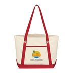 Medium Cotton Canvas Sailing Tote Bag, 12 oz - Colorbrite