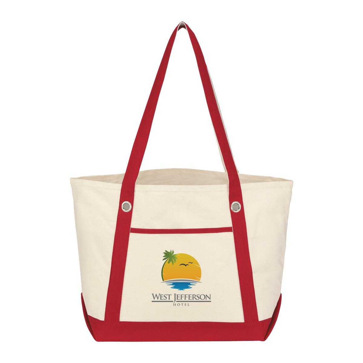 Medium Cotton Canvas Sailing Tote Bag, 12 oz - Colorbrite