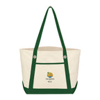 Medium Cotton Canvas Sailing Tote Bag, 12 oz - Embroidery