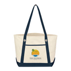 Medium Cotton Canvas Sailing Tote Bag, 12 oz Embroidery - Colorbrite