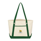 Medium Cotton Canvas Sailing Tote Bag, 12 oz Embroidery - Embroidery