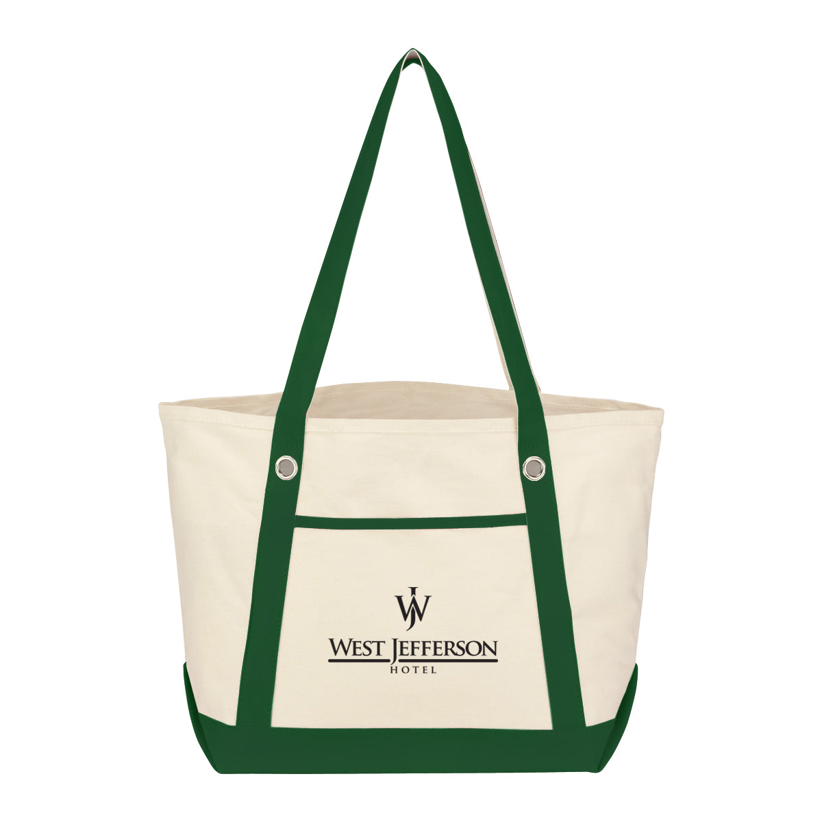 Medium Cotton Canvas Sailing Tote Bag, 12 oz - Silk Screen