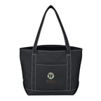 Medium Cotton Canvas Yacht Tote Bag, 24 oz - Embroidery