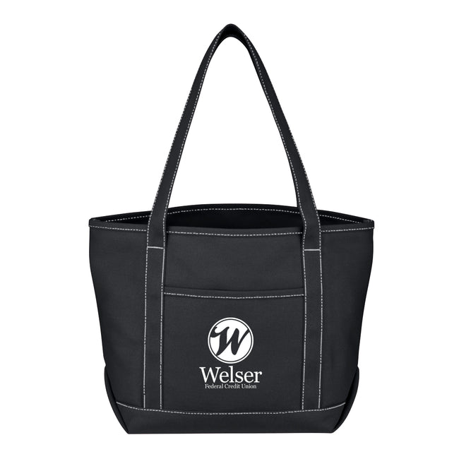 Medium Cotton Canvas Yacht Tote Bag, 24 oz