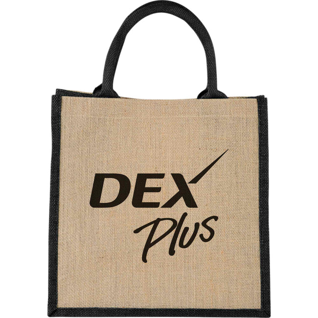 Medium Jute Gift Bag with Hook and Loop Closure