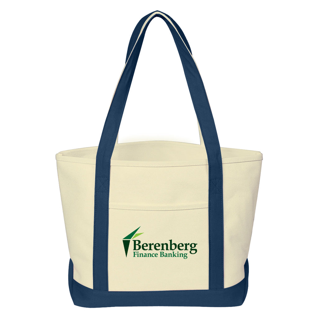 Medium Starboard Recycled Cotton Canvas Tote, 24 oz - Colorbrite