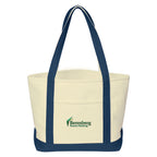 Medium Starboard Recycled Cotton Canvas Tote, 24 oz - Embroidery