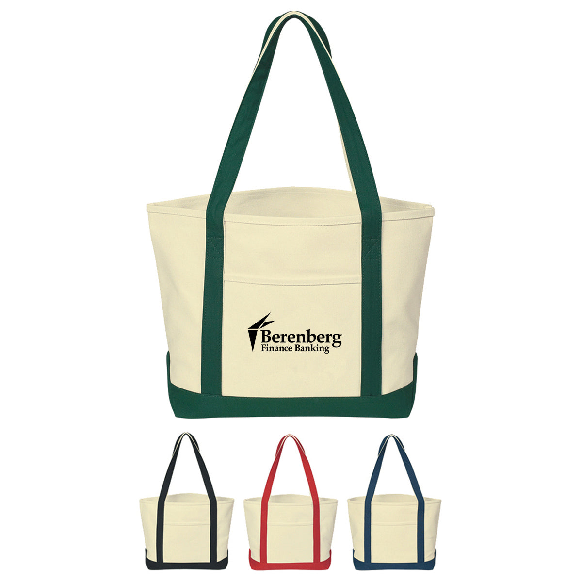 Medium Starboard Recycled Cotton Canvas Tote, 24 oz Embroidery