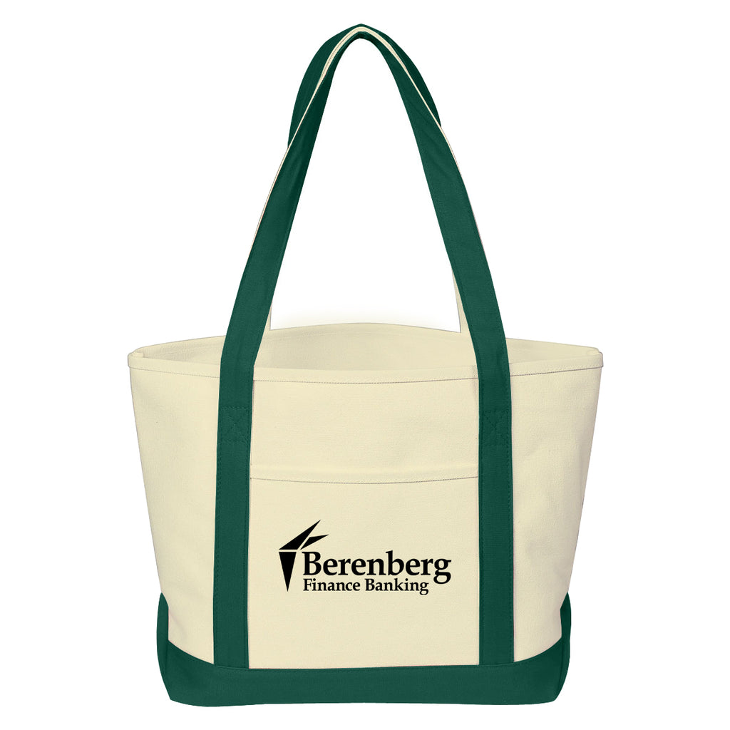 Medium Starboard Recycled Cotton Canvas Tote, 24 oz - Silk Screen