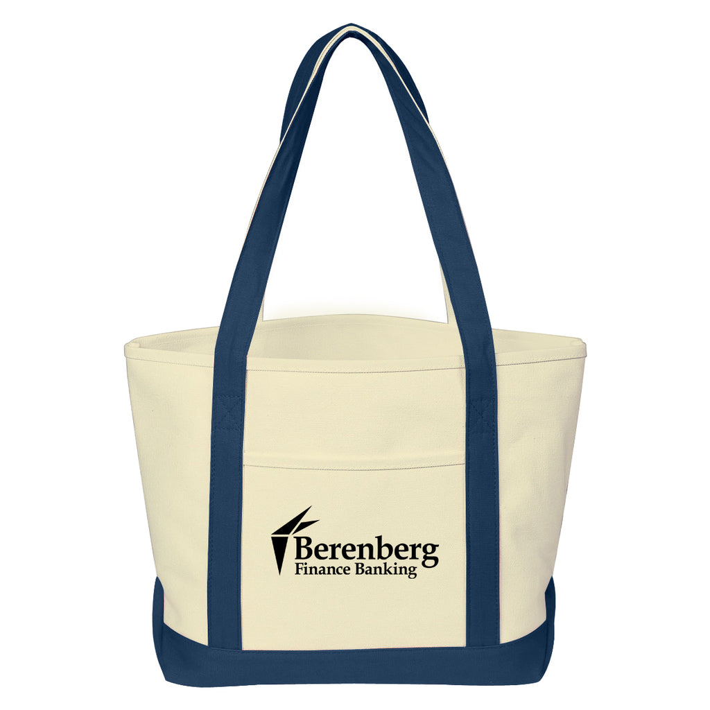 Medium Starboard Recycled Cotton Canvas Tote, 24 oz - Silk Screen