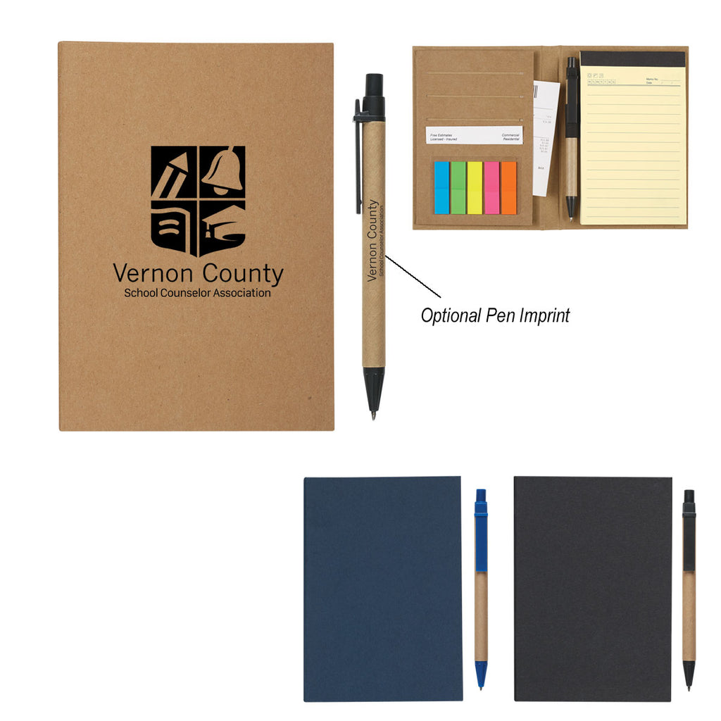 Meeting Mate Notebook, Pen and Sticky Flags
