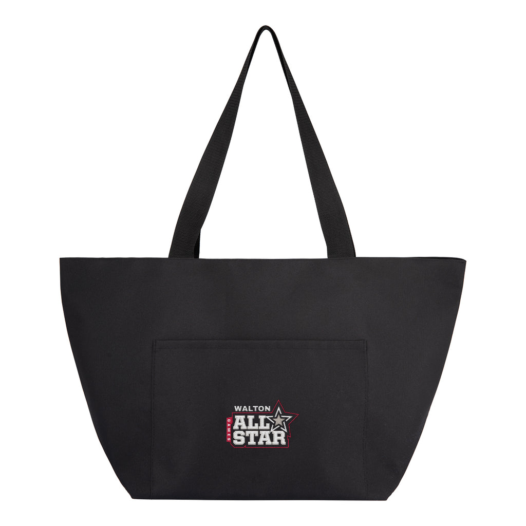 Mega Haul Tote Bag in Recycled PET - Black - Embroidery