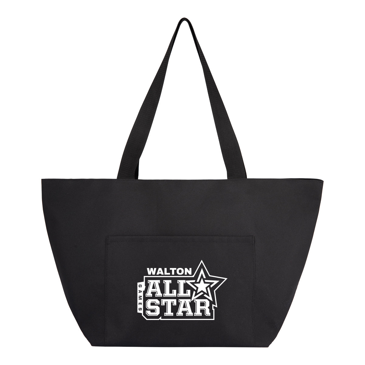 Mega Haul Tote Bag in Recycled PET - Black - Silk Screen