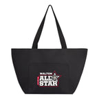 Mega Haul Tote Bag in Recycled PET Embroidery - Black - Colorbrite