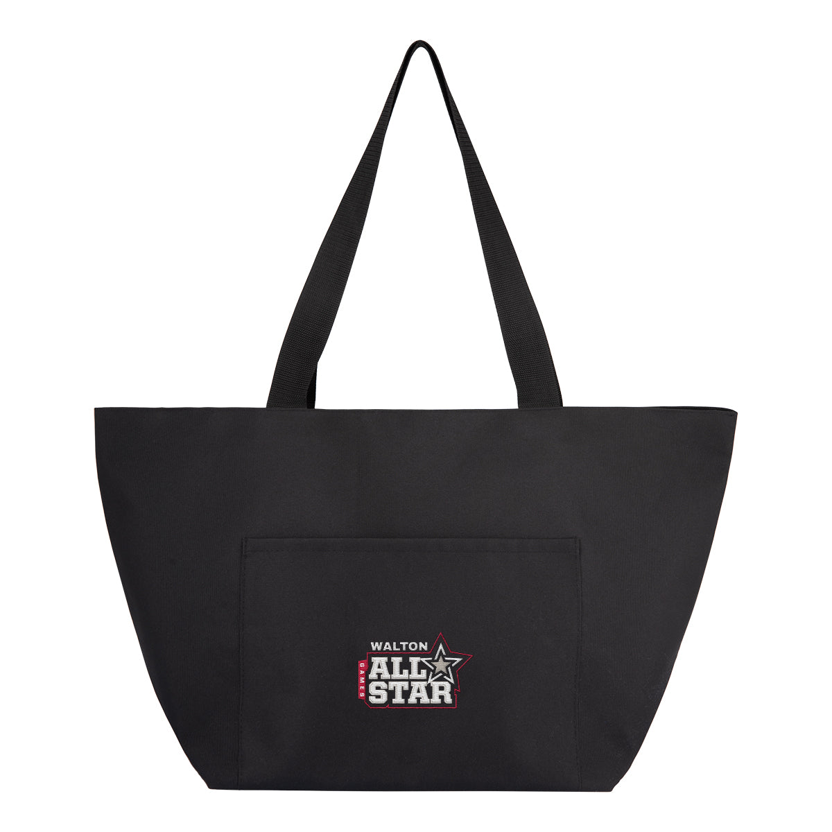Mega Haul Tote Bag in Recycled PET Embroidery - Black - Embroidery