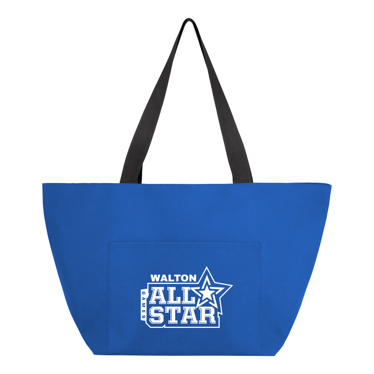Mega Haul Tote Bag in Recycled PET - Royal Blue - Silk Screen