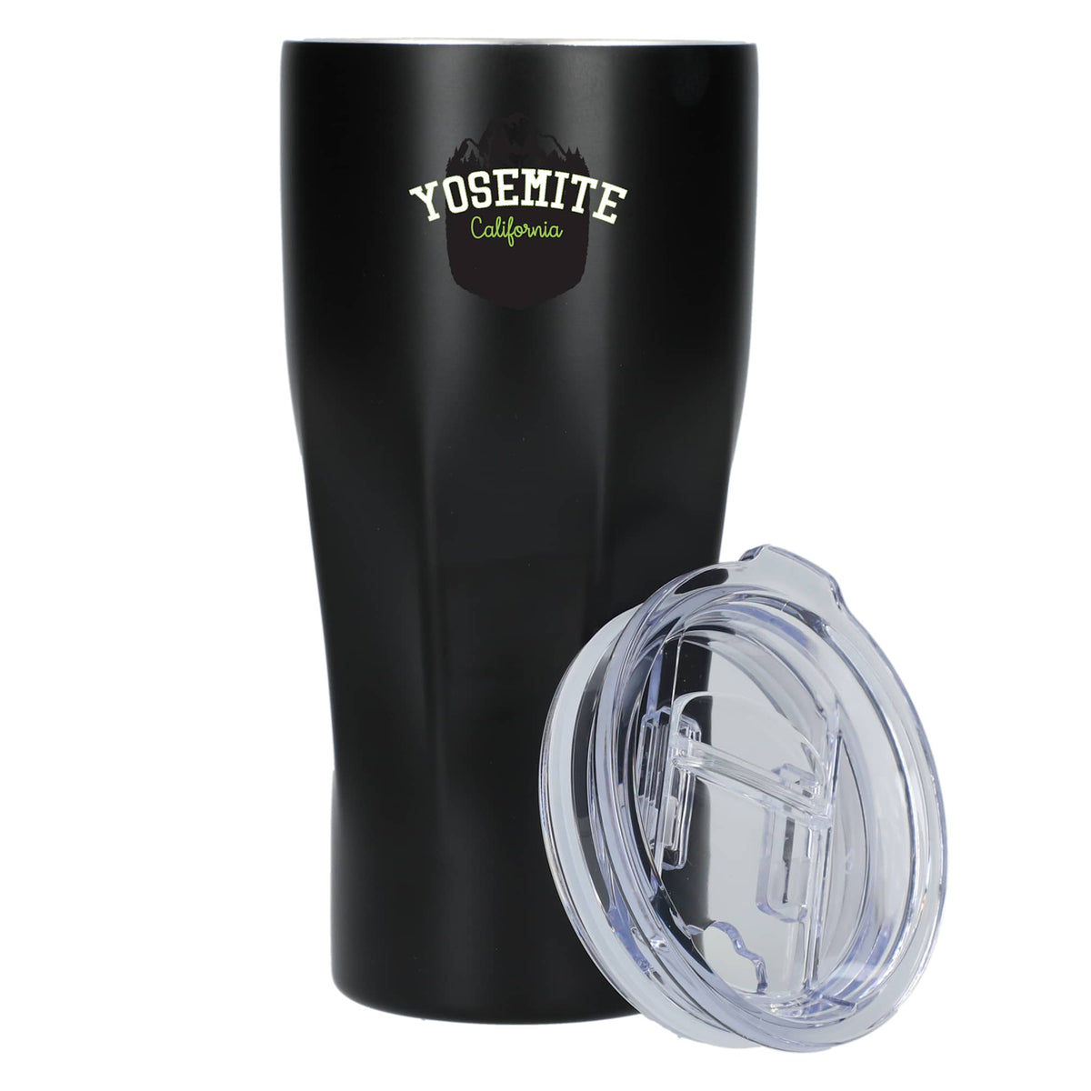 Mega Victor Ribbed Recycled Tumbler, 30 oz Full Color - Black - Front 3