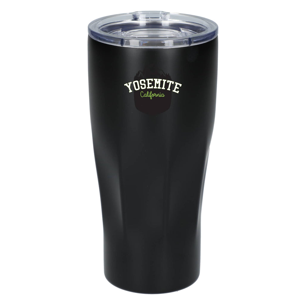 Mega Victor Ribbed Recycled Tumbler, 30 oz Full Color - Black - Front