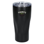 Mega Victor Ribbed Recycled Tumbler, 30 oz Full Color - Black - Front