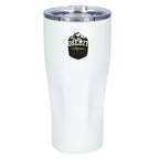 Mega Victor Ribbed Recycled Tumbler, 30 oz Full Color - White - Front 2