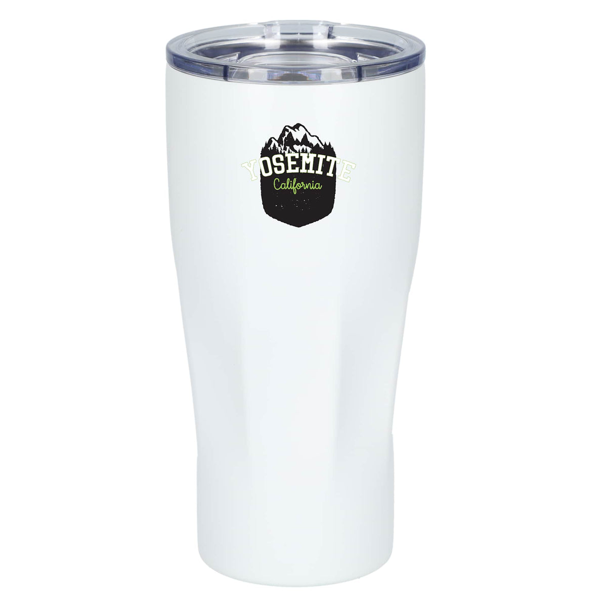 Mega Victor Ribbed Recycled Tumbler, 30 oz Full Color - White - Front 2
