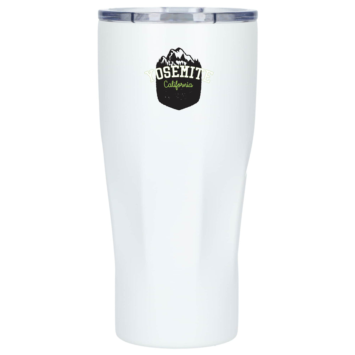 Mega Victor Ribbed Recycled Tumbler, 30 oz Full Color - White - Front 3
