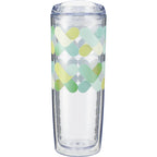 Mega Vortex Double Wall Acrylic Tumbler, 24 oz Full Color - Clear - Back
