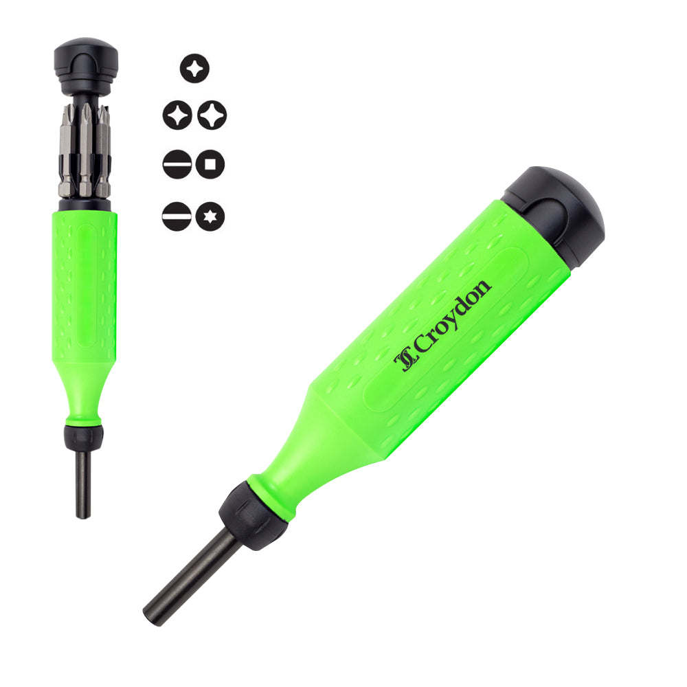 MegaPro Driver, Eight-Way - Black - Silk Screen