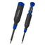 MegaPro Hex Multi-Bit Screwdriver, 15 Bits - Black with Blue - Printed
