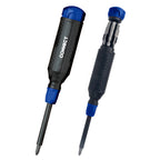 MegaPro Multi-Bit Screwdriver, 14 Bits - Black with Blue - Pad Print