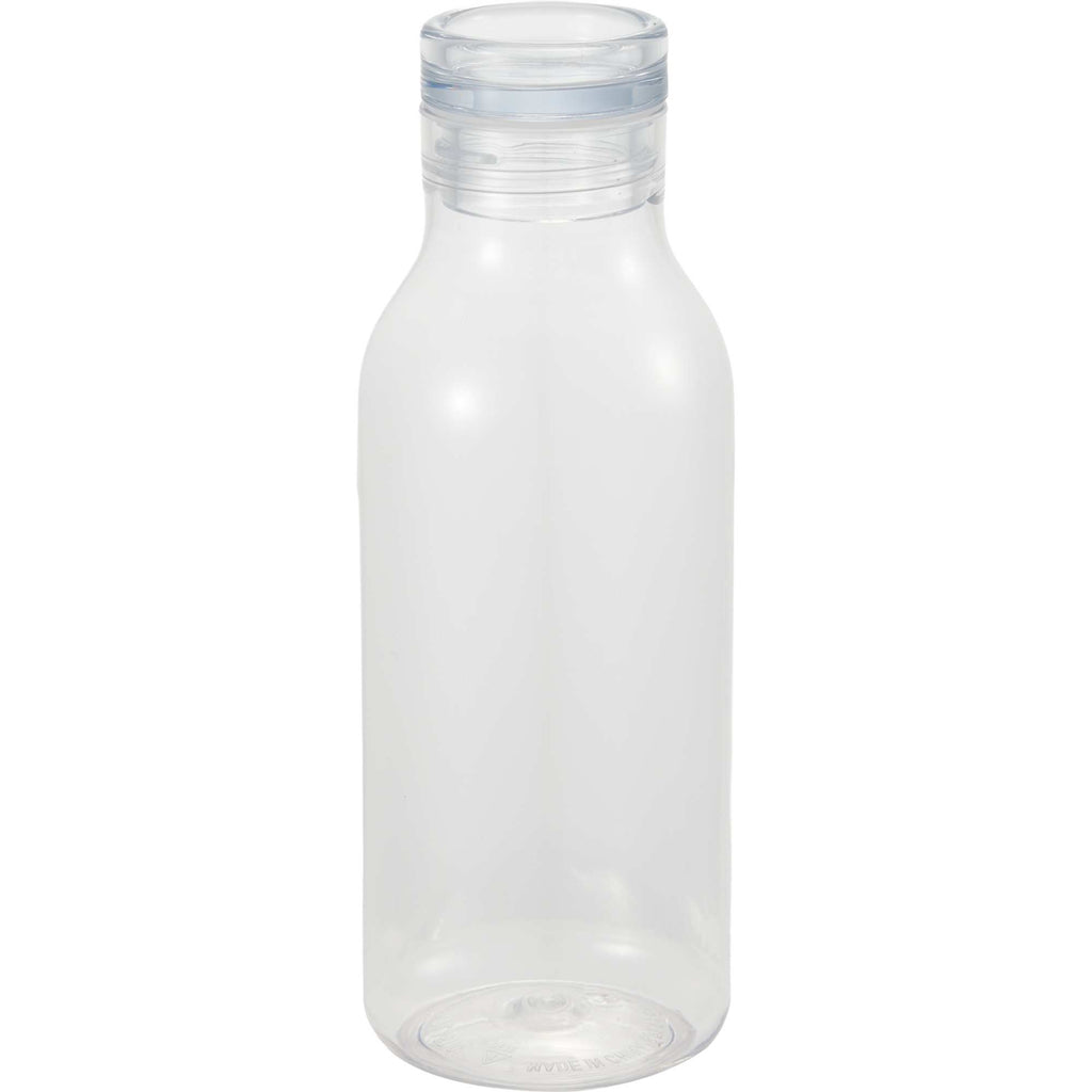 Meka Sports Bottle in Recycled PET, 18 oz Full Color - Clear - Back