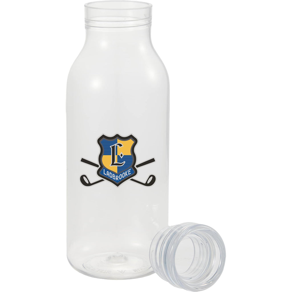 Meka Sports Bottle in Recycled PET, 18 oz Full Color - Clear - Detail