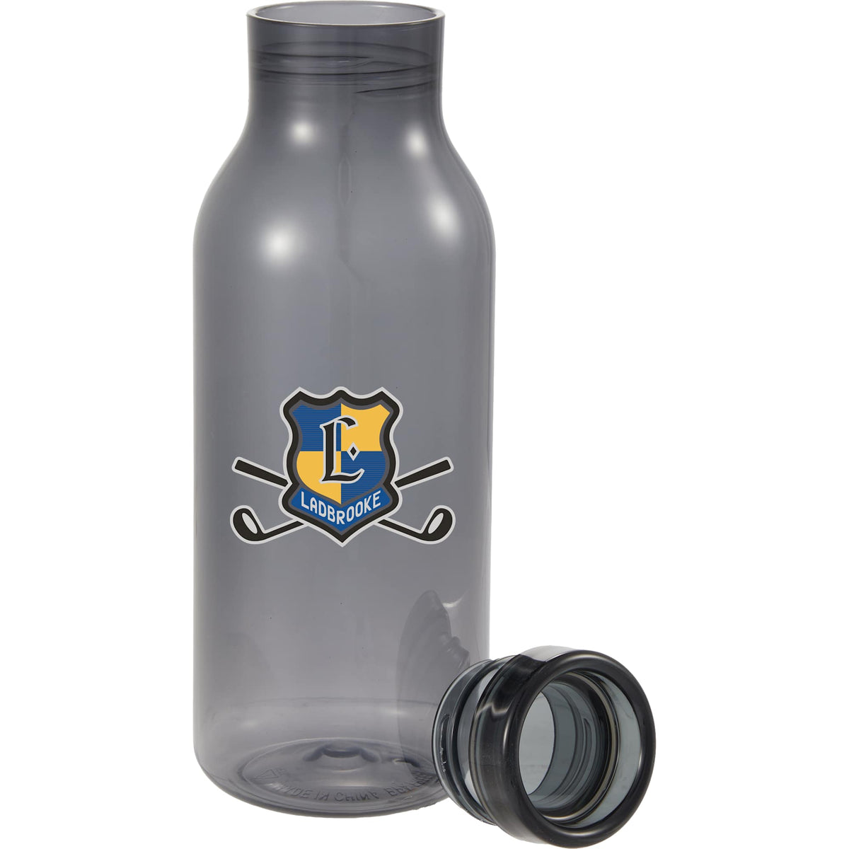 Meka Sports Bottle in Recycled PET, 18 oz Full Color - Smoke - Detail