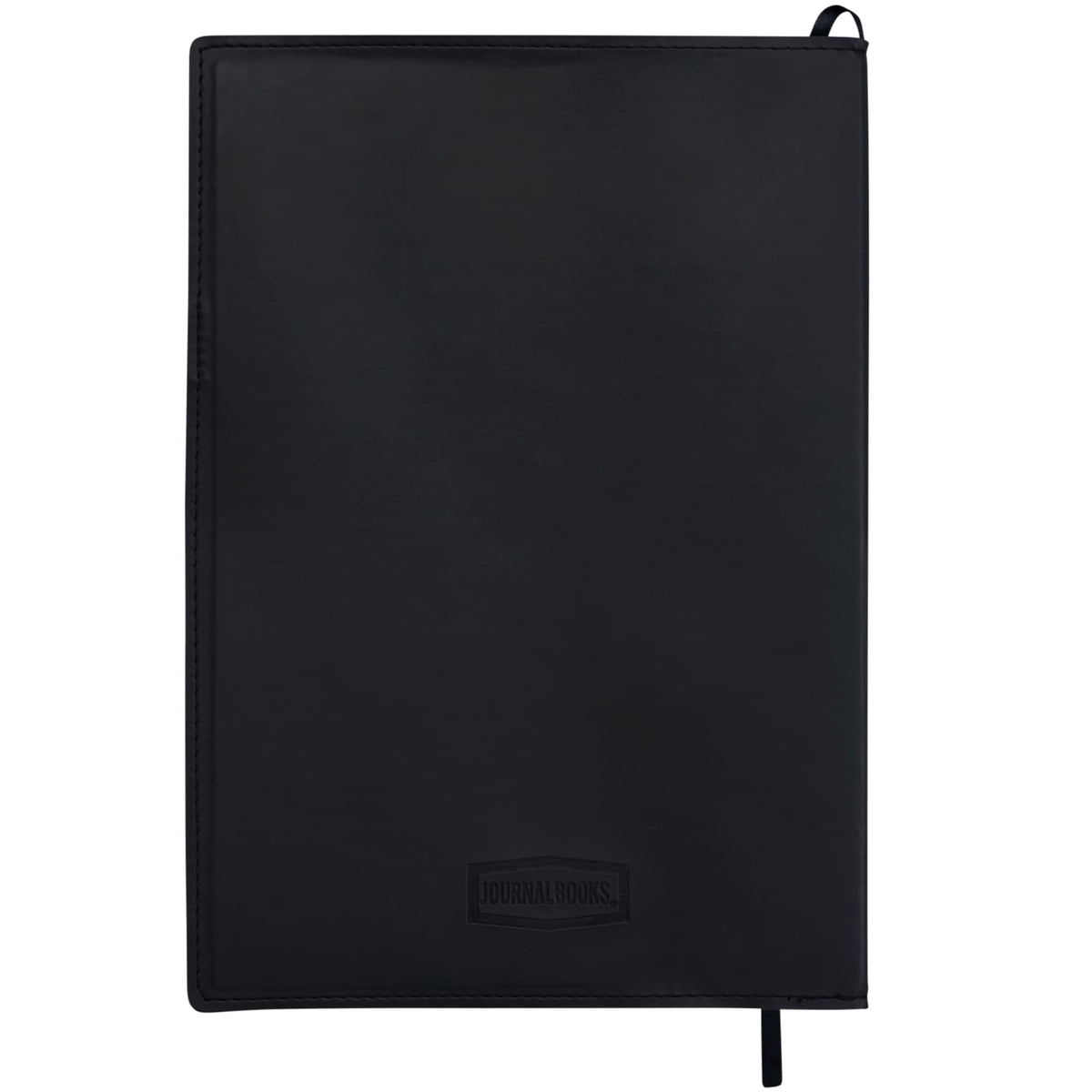 Mela Refillable Apple Leather Journal, 7 x 10 Inches - Black - Back