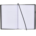 Mela Refillable Apple Leather Journal, 7 x 10 Inches Debossing - Black - Front 2