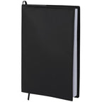 Mela Refillable Apple Leather Journal, 7 x 10 Inches Debossing - Black - Left Angle 2