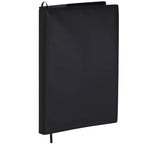 Mela Refillable Apple Leather Journal, 7 x 10 Inches Debossing - Black - Right Angle 2