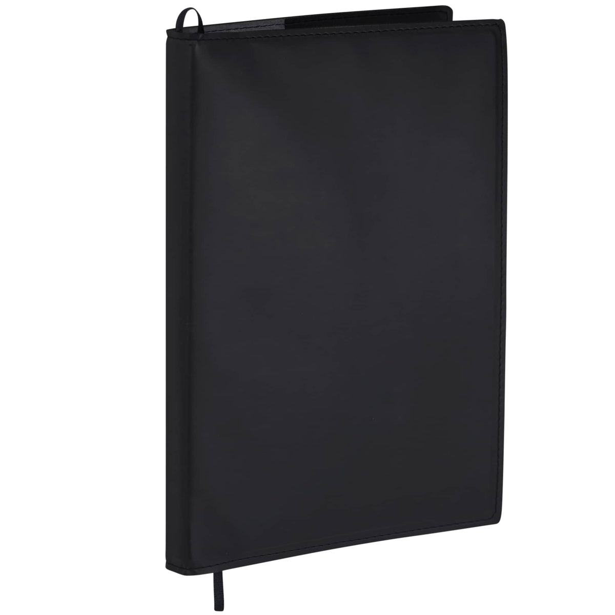 Mela Refillable Apple Leather Journal, 7 x 10 Inches Debossing - Black - Right Angle 2