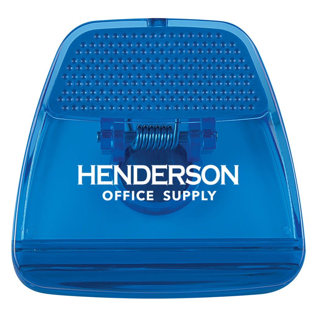 Memo Clip with a Magnet - Blue - Silk Screen