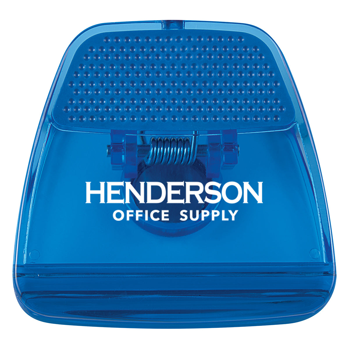 Memo Clip with a Magnet - Blue - Silk Screen