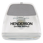 Memo Clip with a Magnet - Clear with Gray - Silk Screen