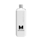 memobottle Slim Flat Bottle with Silicone Sleeve, 15 oz - Gray - Front