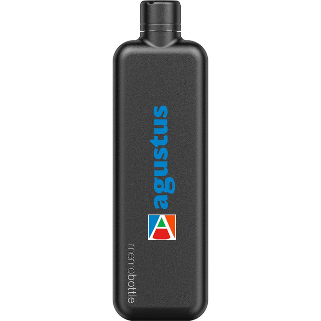 memobottle Slim Flat Stainless Steel Bottle, 20 oz Full Color