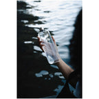 memobottle Slim Flat Water Bottle, 15 oz - Clear - Front Lifestyle 3