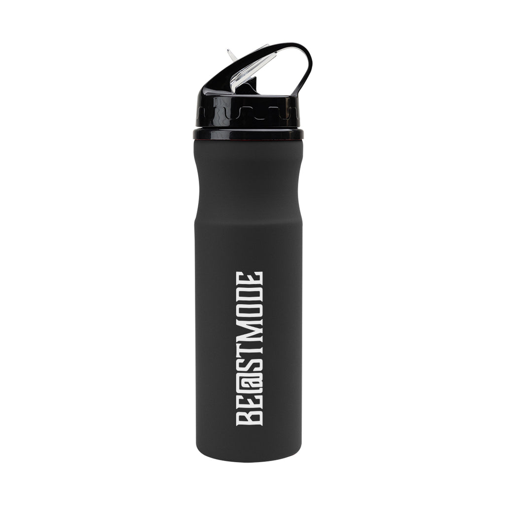 Memphis Recycled Aluminum Bike Bottle, 22 oz - Black - Silk Screen
