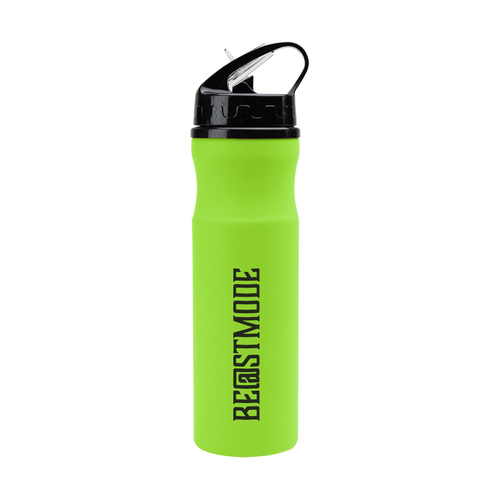 Memphis Recycled Aluminum Bike Bottle, 22 oz - Lime Green - Silk Screen